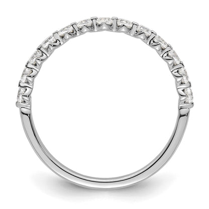 True Origin 14K White Gold 1/2 carat Lab Grown Diamond VS+ F+ Complete Wedding Band