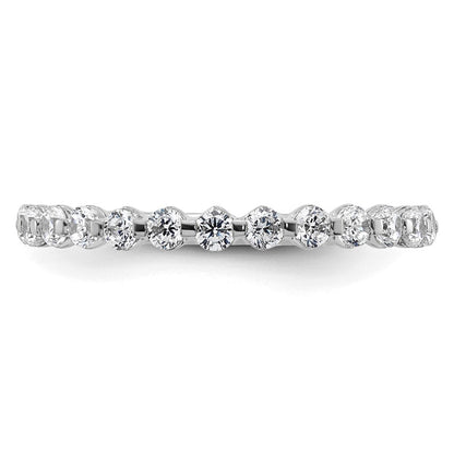 True Origin 14K White Gold 1/2 carat Lab Grown Diamond VS+ F+ Complete Wedding Band