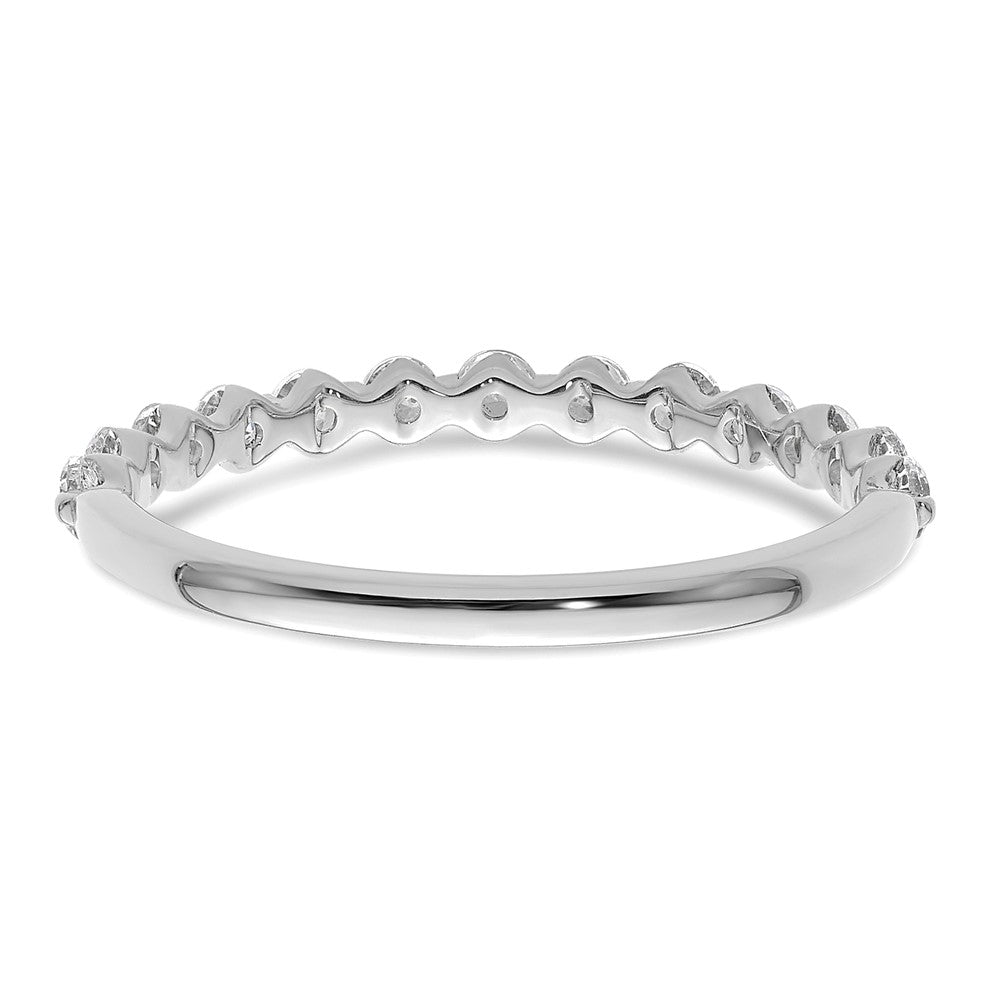 True Origin 14K White Gold 1/2 carat Lab Grown Diamond VS+ F+ Complete Wedding Band