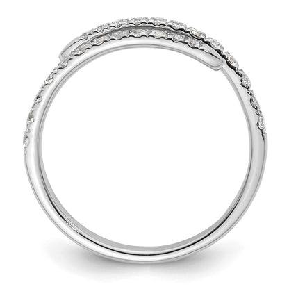 True Origin 14K White Gold 3/8 carat Lab Grown Diamond VS+ F+ Complete Fashion Band