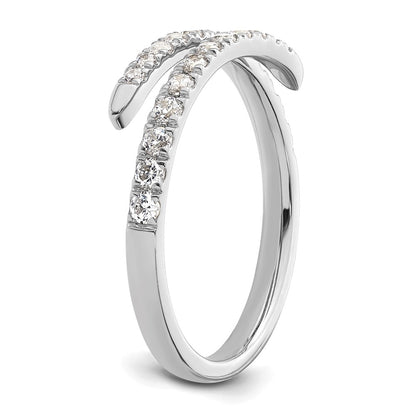 True Origin 14K White Gold 3/8 carat Lab Grown Diamond VS+ F+ Complete Fashion Band