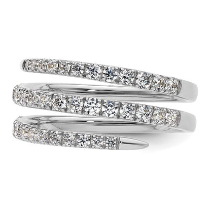 True Origin 14K White Gold 3/4 carat Lab Grown Diamond VS+ F+ Complete Fashion Band
