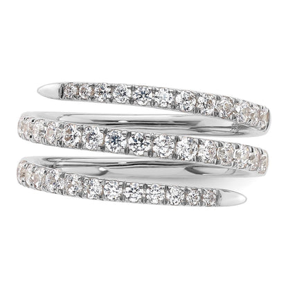True Origin 14K White Gold 3/4 carat Lab Grown Diamond VS+ F+ Complete Fashion Band