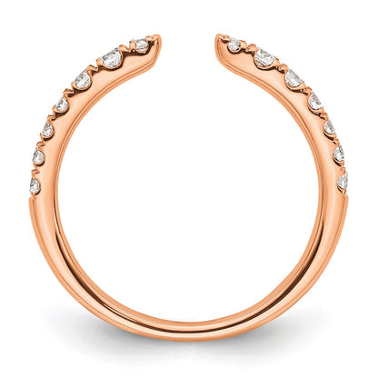True Origin 14K Rose Gold 3/8 carat Lab Grown Diamond VS+ F+ Complete Band