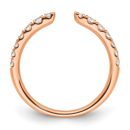 True Origin 14K Rose Gold 3/8 carat Lab Grown Diamond VS+ F+ Complete Band