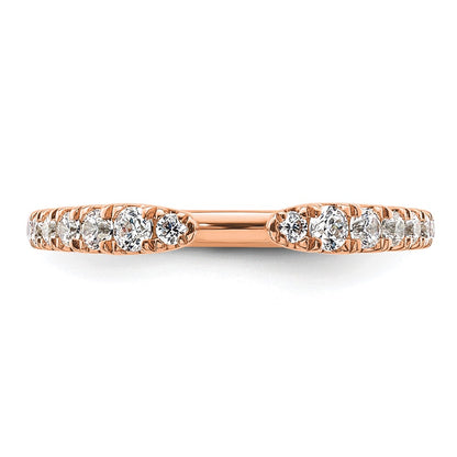 True Origin 14K Rose Gold 3/8 carat Lab Grown Diamond VS+ F+ Complete Band