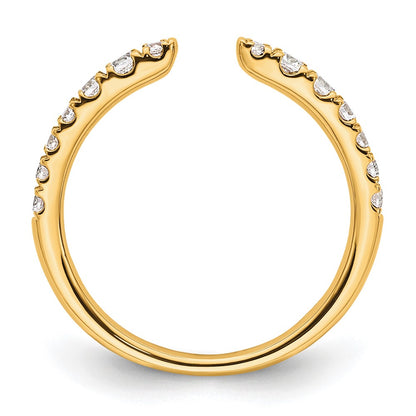 True Origin 14K Yellow Gold 3/8 carat Lab Grown Diamond VS+ F+ Complete Band