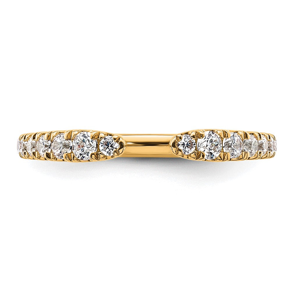 True Origin 14K Yellow Gold 3/8 carat Lab Grown Diamond VS+ F+ Complete Band