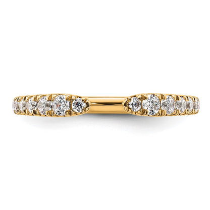 True Origin 14K Yellow Gold 3/8 carat Lab Grown Diamond VS+ F+ Complete Band