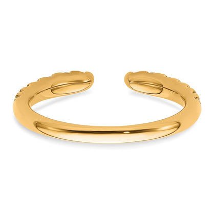 True Origin 14K Yellow Gold 3/8 carat Lab Grown Diamond VS+ F+ Complete Band
