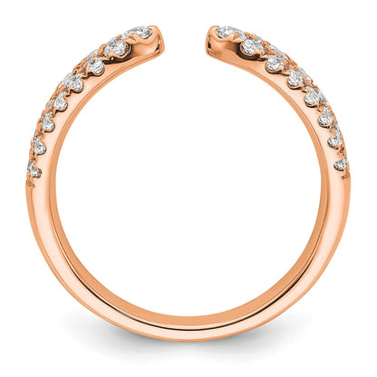 True Origin 14K Rose Gold 3/4 carat Lab Grown Diamond VS+ F+ Complete Wedding Band