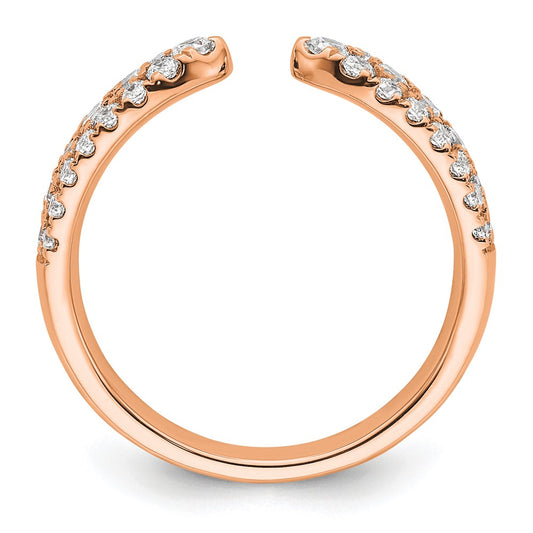 True Origin 14K Rose Gold 3/4 carat Lab Grown Diamond VS+ F+ Complete Wedding Band
