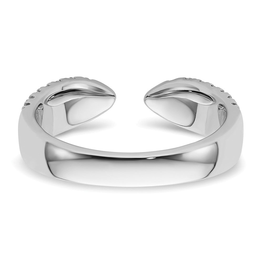 True Origin 14k White Gold 3/4 carat Lab Grown Diamond VS  D E F  Fancy Band