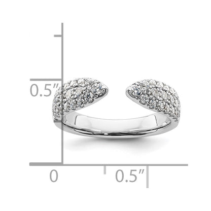 True Origin 14K White Gold 3/4 carat Lab Grown Diamond VS+ F+ Complete Wedding Band