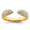 True Origin 14K Yellow Gold 3/4 carat Lab Grown Diamond VS+ F+ Complete Wedding Band