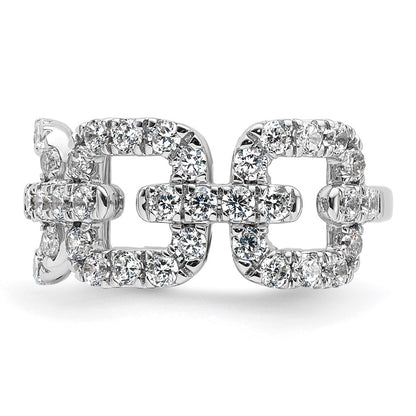 True Origin 14K White Gold 2 3/8 carat Lab Grown Diamond VS+ F+ Complete Band