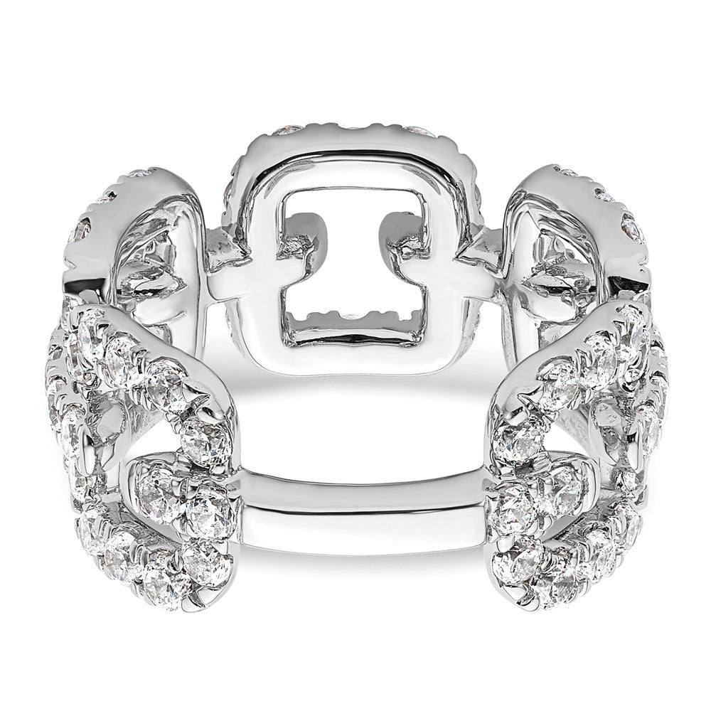True Origin 14K White Gold 2 3/8 carat Lab Grown Diamond VS+ F+ Complete Band