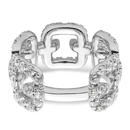 True Origin 14K White Gold 2 3/8 carat Lab Grown Diamond VS+ F+ Complete Band