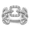 True Origin 14K White Gold 2 3/8 carat Lab Grown Diamond VS+ F+ Complete Band
