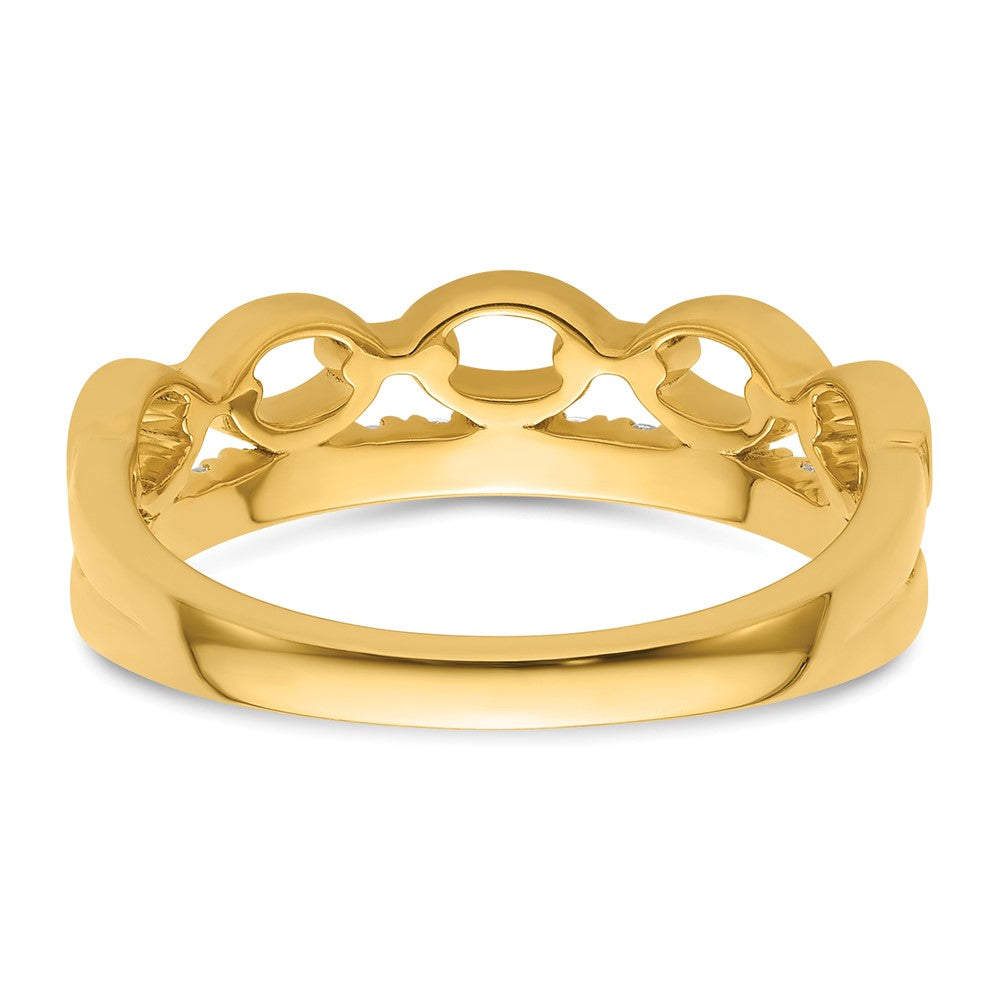 True Origin 14K Two-tone 1/3 carat Lab Grown Diamond VS+ F+ Complete Band