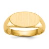 10k 7.0x13.5mm Oval Open Back Signet Ring