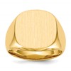 10k 16.0x17.0mm Closed Back Men's Signet Ring