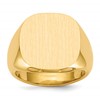 10k 17x17mm Closed Back Men's Signet Ring