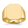 10k 15.0x17.0mm Octagon Open Back Mens Signet Ring