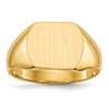 10k 10.5x12.0mm Cushion-shaped Closed Back Signet Ring