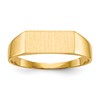 10k 5.5x12.0mm Rectangle Open Back Signet Ring