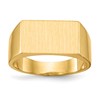 10k 9.0x15.0mm Rectangle Closed Back Mens Signet Ring
