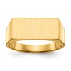 10k 8.0x16.5mm Rectangle Open Back Mens Signet Ring