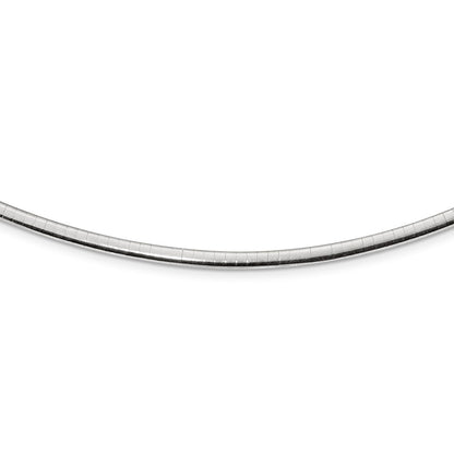 Sterling Silver Gold-pltd 3mm Reversible w/2in ext Cubetto Chain