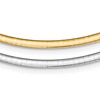 Sterling Silver Gold-pltd 3mm Reversible w/2in ext Cubetto Chain