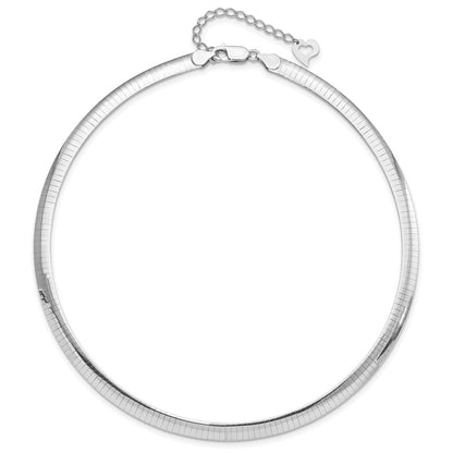 Sterling Silver Gold-plated 6mm Reversible w/2in ext Cubetto Chain