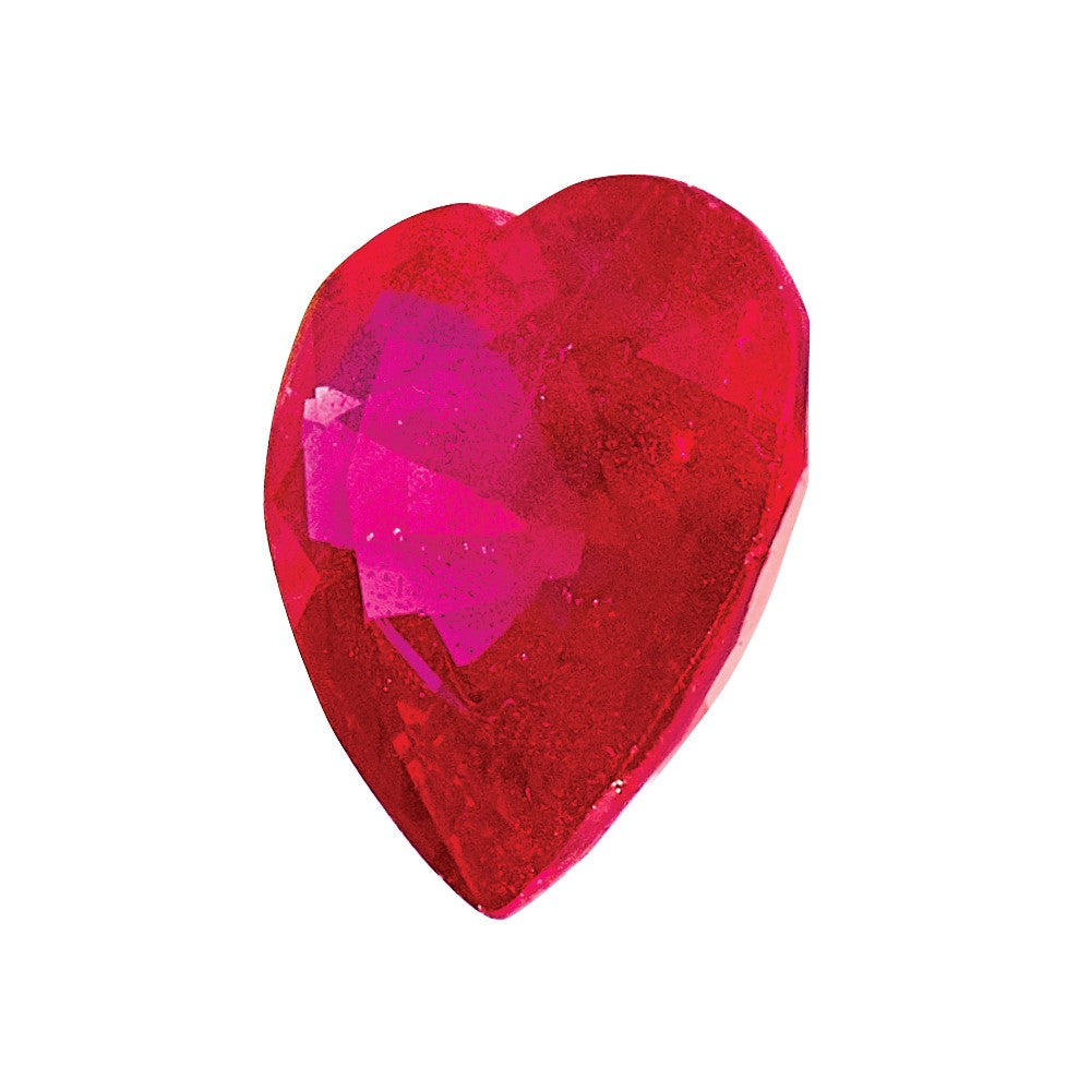 4mm Heart Ruby AA Quality