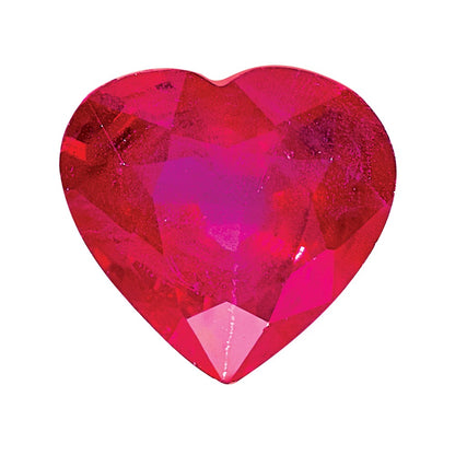 4mm Heart Ruby AA Quality