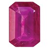 5x3mm Emerald Cut Ruby A Quality