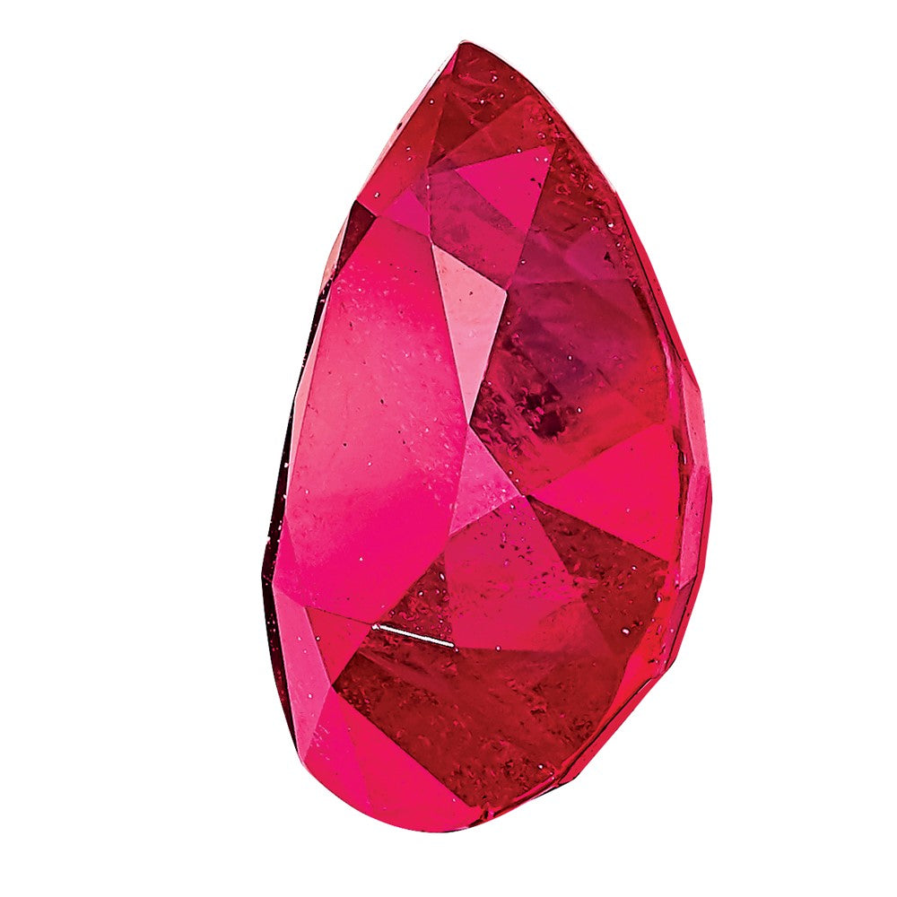 6x4mm Pear Ruby A Quality