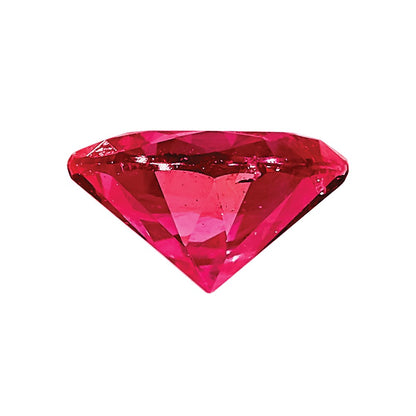 1.25mm Round Diamond-cut Ruby AA Quality