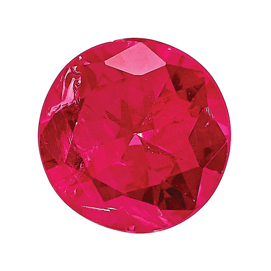 Ruby AA Quality 1.25mm Round Diamond-Cut