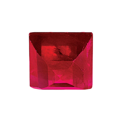 3.25mm Square Step-cut Ruby AA Quality