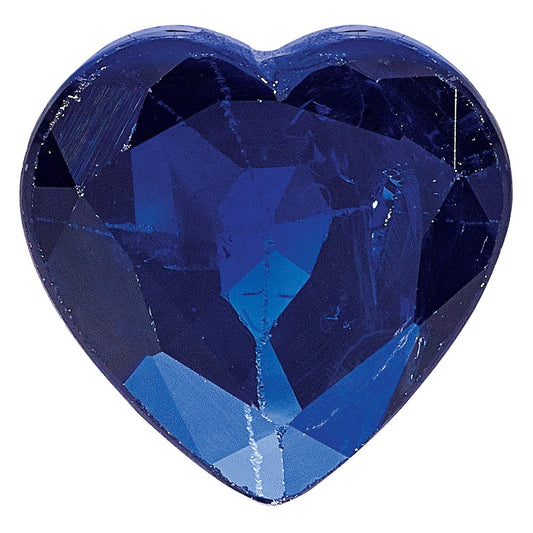 Blue Sapphire A Quality 4mm Heart
