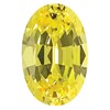 6x4mm Oval Canary Yellow Sapphire GEM Quality