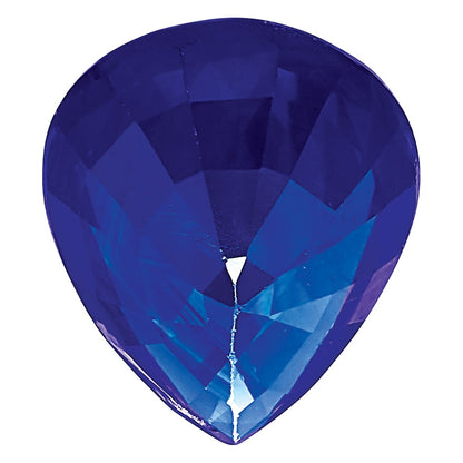 6x4mm Pear Blue Sapphire AA Quality