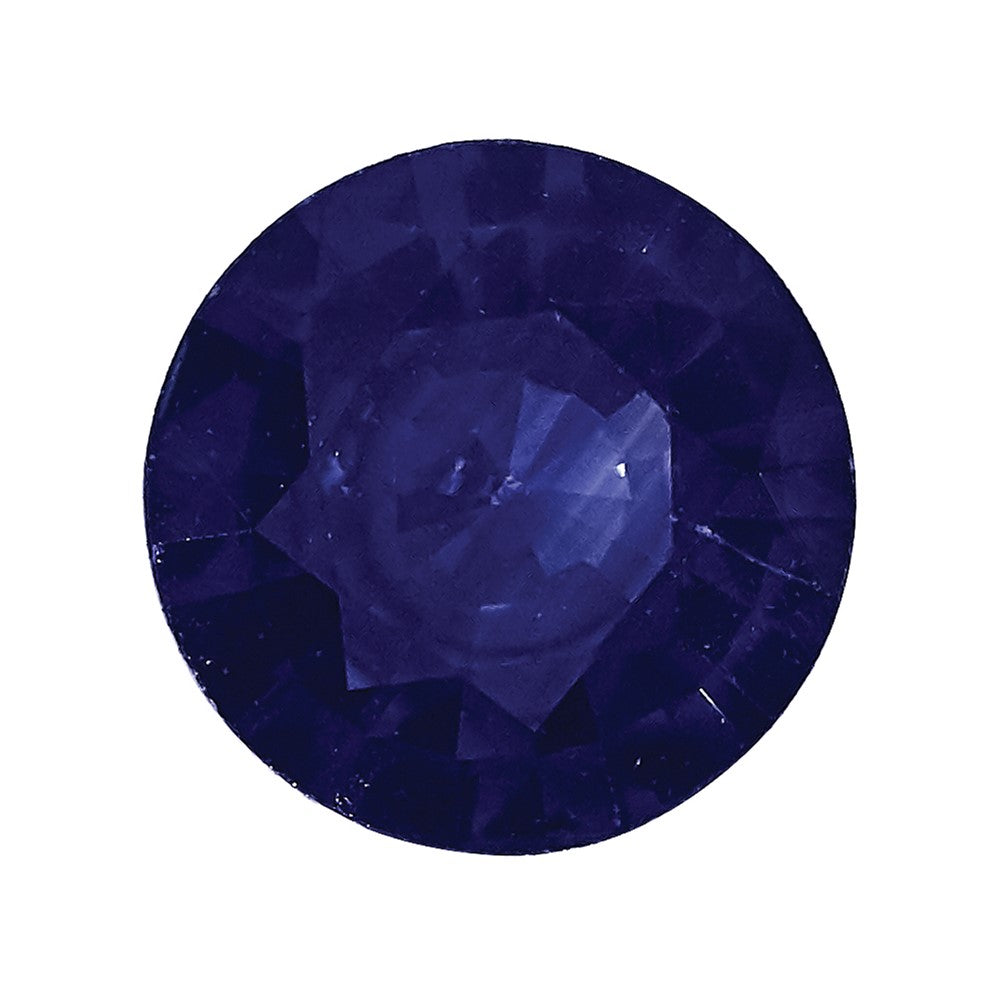 Blue Sapphire A Quality 3.5mm Round Diamond-Cut