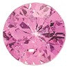 2.5mm Round Diamond-cut Pink Sapphire A Quality