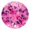 1.75mm Round Diamond-cut Pink Sapphire AA Quality