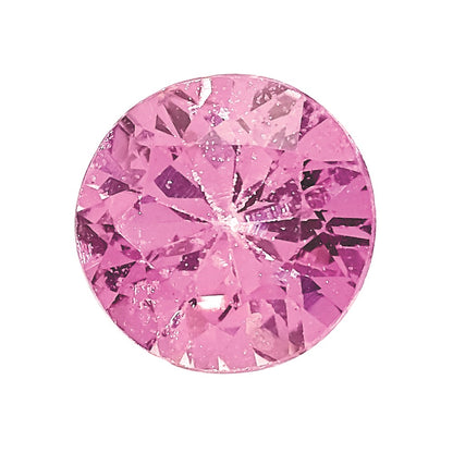 2.75mm Round Diamond-cut Pink Sapphire A Quality