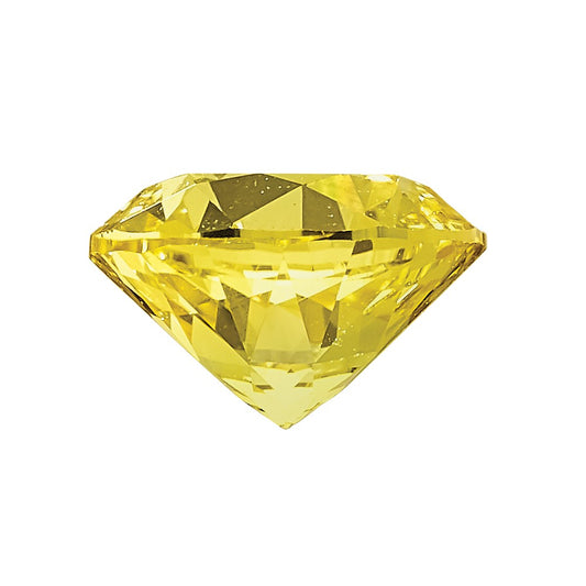 1.75mm Round Diamond-cut Canary Yellow Sapphire GEM Quality